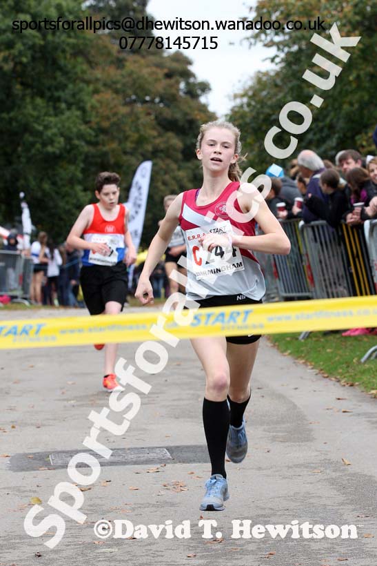 Girls under-15s ERRA Road Relays, Sutton Coldifield, Birmingham. Photo: David T. Hewitson/Sports for All Pics
